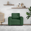 sofastol 100x77x82 cm fløjlsstof mørkegrøn
