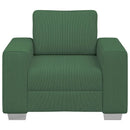 sofastol 100x77x82 cm fløjlsstof mørkegrøn