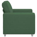 sofastol 100x77x82 cm fløjlsstof mørkegrøn