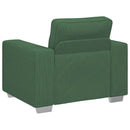 sofastol 100x77x82 cm fløjlsstof mørkegrøn
