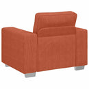 sofastol 100x77x82 cm fløjlsstof blå