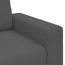 elskovssofa 160x77x82 cm fløjlsstof mørkegrå