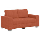 elskovssofa 160x77x82 cm fløjlsstof rød orange