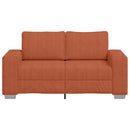 elskovssofa 160x77x82 cm fløjlsstof rød orange