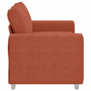 elskovssofa 160x77x82 cm fløjlsstof rød orange