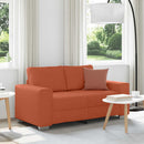 elskovssofa 160x77x82 cm fløjlsstof rød orange