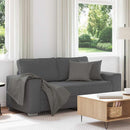 elskovssofa 180x77x82 cm fløjlsstof mørkegrå