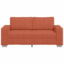 elskovssofa 180x77x82 cm fløjlsstof rød orange