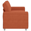 elskovssofa 180x77x82 cm fløjlsstof rød orange