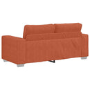 elskovssofa 180x77x82 cm fløjlsstof rød orange