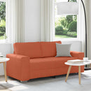 elskovssofa 180x77x82 cm fløjlsstof rød orange