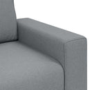 Sofa Stol Lysegrå 100 cm Stof