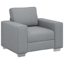 Sofa Stol Lysegrå 100 cm Stof