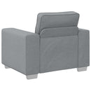 Sofa Stol Lysegrå 100 cm Stof
