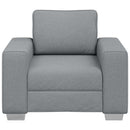 Sofa Stol Lysegrå 100 cm Stof