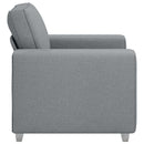 Sofa Stol Lysegrå 100 cm Stof