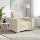 Sofa Stol Beige 100 cm Linned-blandet stof