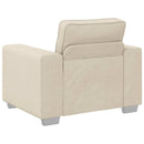 Sofa Stol Beige 100 cm Linned-blandet stof