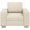 Sofa Stol Beige 100 cm Linned-blandet stof