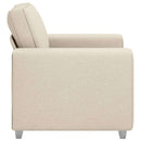 Sofa Stol Beige 100 cm Linned-blandet stof