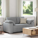 Tosæders sofa Lysegrå 160 cm Stof