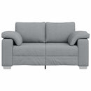Tosæders sofa Lysegrå 160 cm Stof