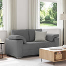 Tosæders sofa Mørkegrå 160 cm Stof