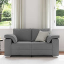 Tosæders sofa Mørkegrå 160 cm Stof