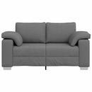 Tosæders sofa Mørkegrå 160 cm Stof