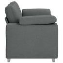 Tosæders sofa Mørkegrå 160 cm Stof
