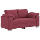 Tosæders sofa Vinrød 160 cm Stof
