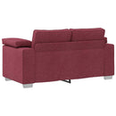 Tosæders sofa Vinrød 160 cm Stof