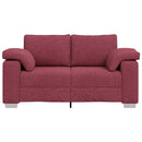 Tosæders sofa Vinrød 160 cm Stof