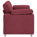 Tosæders sofa Vinrød 160 cm Stof