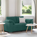 Tosæders sofa Mørkegrøn 160 cm Stof