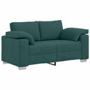 Tosæders sofa Mørkegrøn 160 cm Stof
