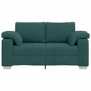 Tosæders sofa Mørkegrøn 160 cm Stof