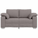 Tosæders sofa Gråbrun 160 cm Stof