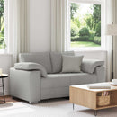 Tosæders sofa Skygrå 160 cm Stof