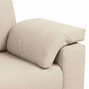 2-personers sofa Beige 160 cm Linned-blandet stof