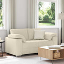 2-personers sofa Beige 160 cm Linned-blandet stof