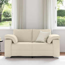 2-personers sofa Beige 160 cm Linned-blandet stof