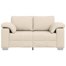 2-personers sofa Beige 160 cm Linned-blandet stof