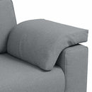 Tosæders sofa Lysegrå 180 cm Stof