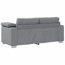 Tosæders sofa Lysegrå 180 cm Stof