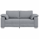 Tosæders sofa Lysegrå 180 cm Stof