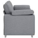 Tosæders sofa Lysegrå 180 cm Stof