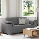 Tosæders sofa Mørkegrå 180 cm Stof