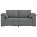 Tosæders sofa Mørkegrå 180 cm Stof