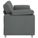 Tosæders sofa Mørkegrå 180 cm Stof